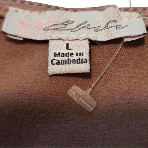 NWT Blushe Boutique Long Sleeve Faux Leather Tie Wrap Top - Image 2