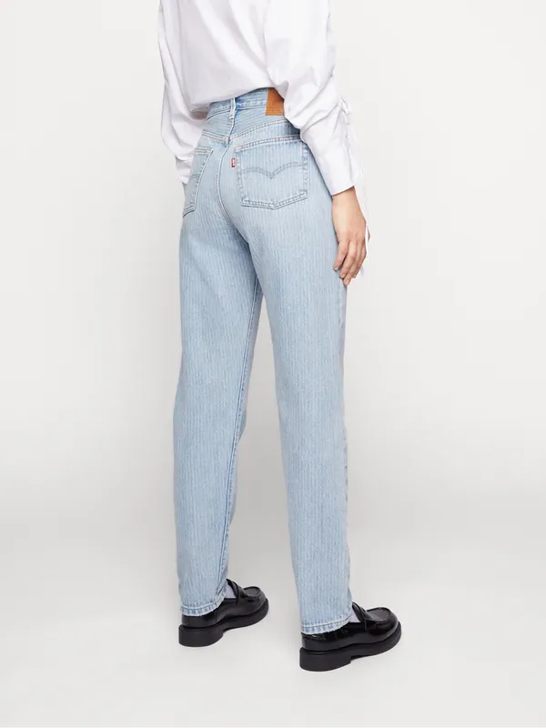Levis 501 81 Jeans Womens 25x31 NWT Light Indigo Pattern High Rise $128‎ - Image 2