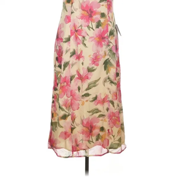 Lulus Harleigh Light Yellow Floral Halter Midi Dress Large Garden Party - Image 4