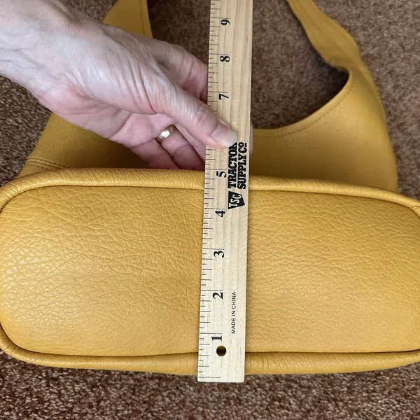 Montana West Mustard Yellow Leather Slouchy Hobo Bag Purse + Sm Bag Boho Western - Image 9