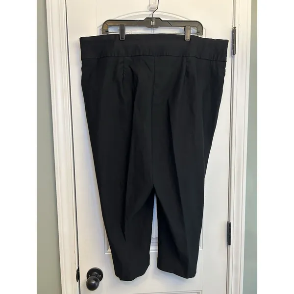 New Directions Curvy Women’s 22W Black Stretch Pull On Capri Pants Plus Size 21” - Image 11