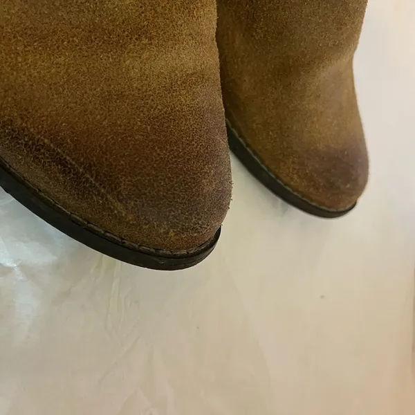 Dolce Vita Suede Leather Ankle Boot Women Sz 7 Brown Zip In Back‎ Western Style - Image 11