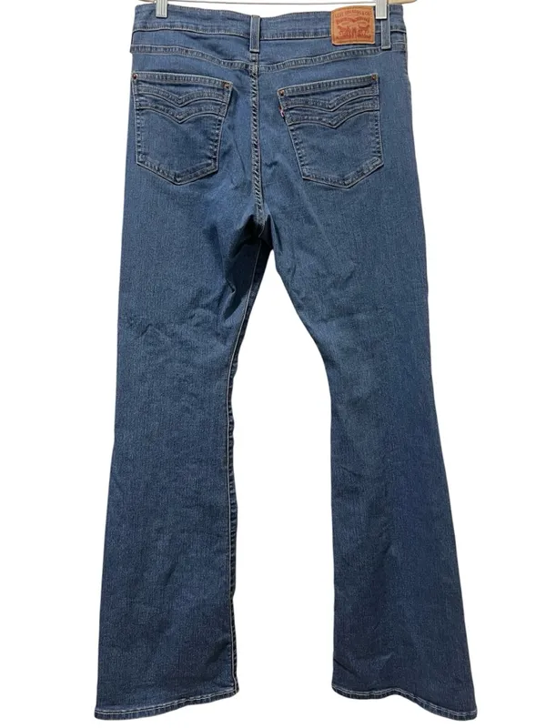 Levi’s 726 High-Rise Flare Split Hem Jeans 32 Everyone's a Winner Medium Wash - Image 8