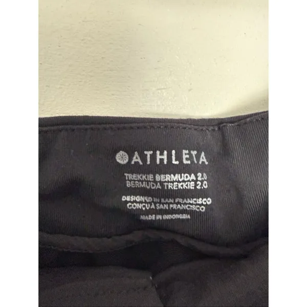 Athleta Women’s 14 Black Trekkie Bermuda 2.0 Shorts Stretchy - Image 2