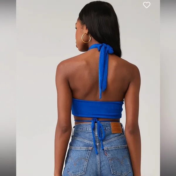 Peppermayo Exclusive - On The Run Crop - Cobalt - Image 8