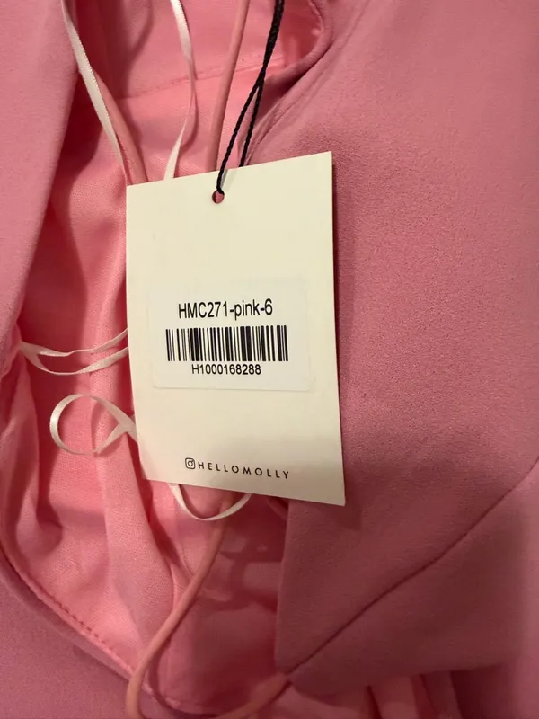 Hello Molly Dusty Pink V-Neck Mini Dress - Image 4