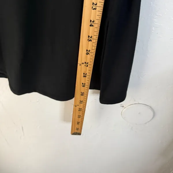 Garnet Hill Black‎ Sleeveless Turtleneck Dress Size S Tencel Lyocell Spandex - Image 8