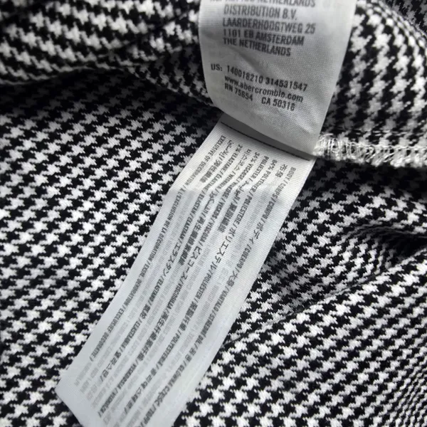 Abercrombie & Fitch -955 Houndstooth Oversized Shirt Jacket Shacket M‎ - Image 6