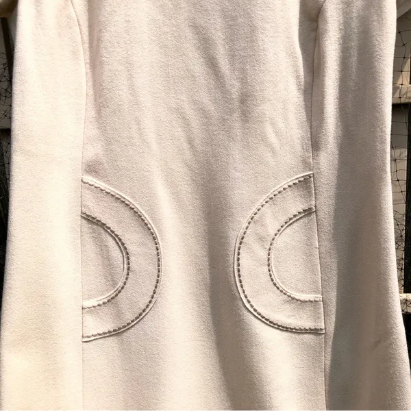 Boden Cream A-line short sleeve 100% wool dress 4R - Image 3