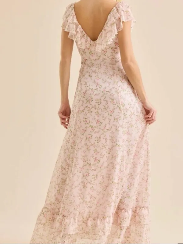 NEW Altar’d State Pink Floral Maxi Dress Size Small Available NWT - Image 2