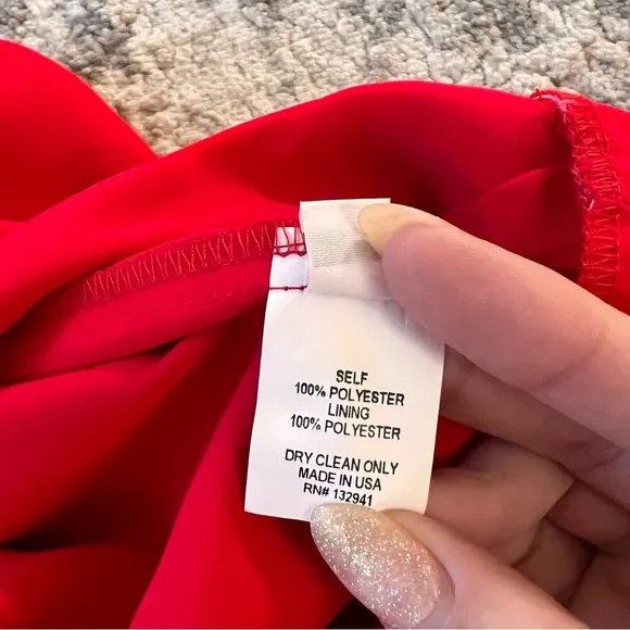 AMANDA UPRICHARD Red Cherri Sweetheart Jumpsuit NWOT Size‎ P - Image 12
