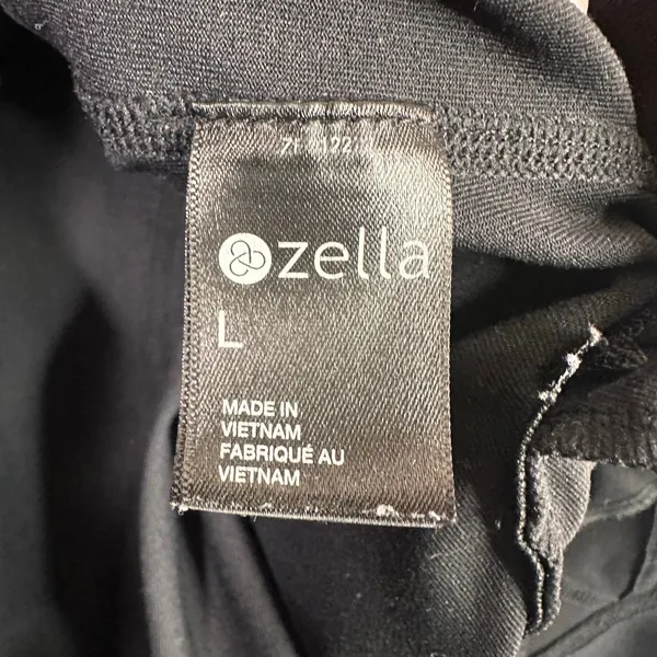 Zella Womens Large Black Performance Full Zip Athletic Track Jacket Sporty Layer - Image 8