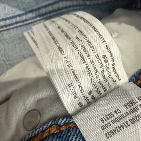 Abercrombie & Fitch Curve Love The Skinny High Rise Ripped Knees‎ Size 8/29 - Image 5