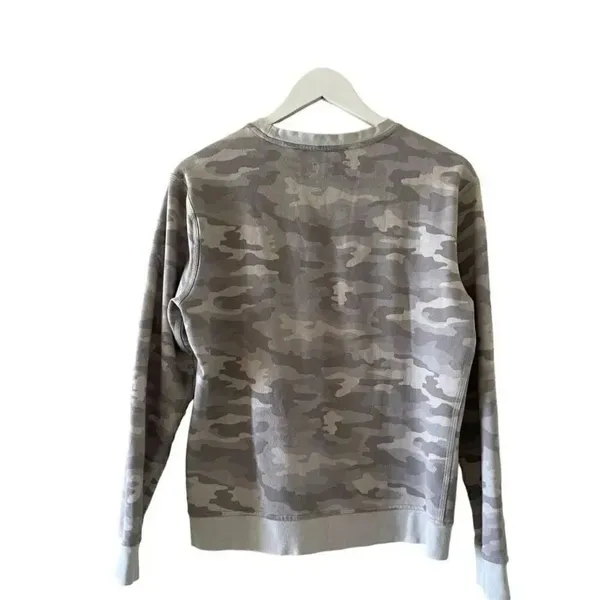 Pure Navy Tie Dye Gray Crew Neck Soft Loungewear Sweatshirt SZ S #1023 - Image 4