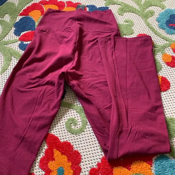 Krass&co Mom & Co size S Small new burgundy pants stretch - Image 6