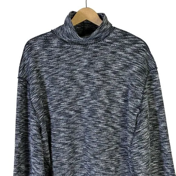 NWT Free People We The Free Night Star Marled Turtleneck Sweater Grey Size M - Image 3