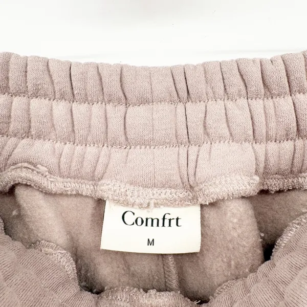 Comfrt Womens Signature Bark Fleece Relaxed Cozy Oversized Jogger‎ Sweatpants M - Image 5