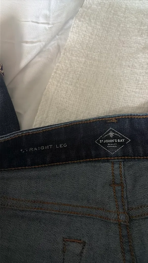 St. John's Bay flower Denium straight leg jeans - Image 3