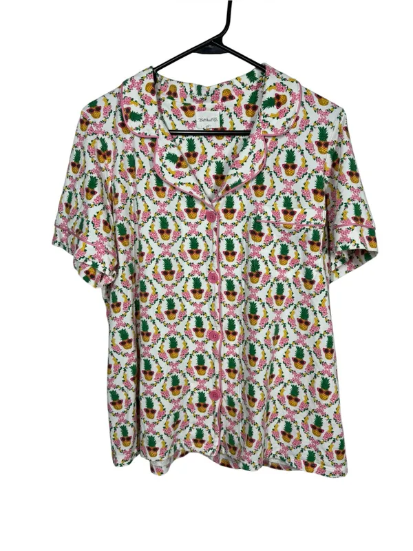 BedHead Pj Pina Coolada Short Sleeve Top Size Large - Image 2
