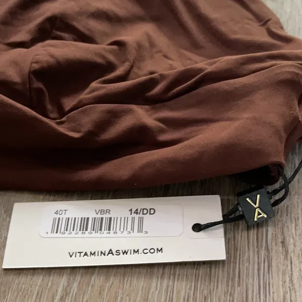 Vitamin A Brown Bikini Top Size 14 DD - Image 6