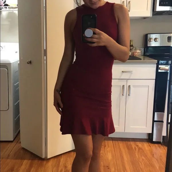✨ Frill Hem Rib Knit Tank Dress✨ - Image 5