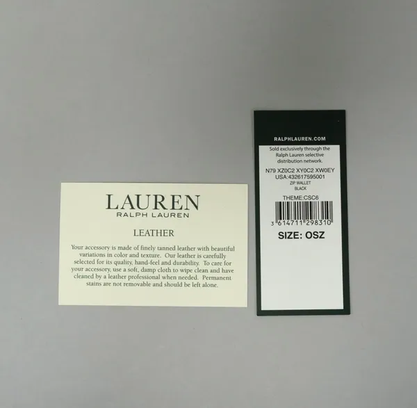 Ralph Lauren Wallet Black Leather - Image 4