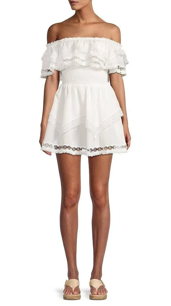 Peixoto Wyatt Lace-Trim Dress - Image 3