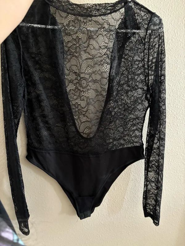 Black Lace Bodysuit Forever 21 - Image 2