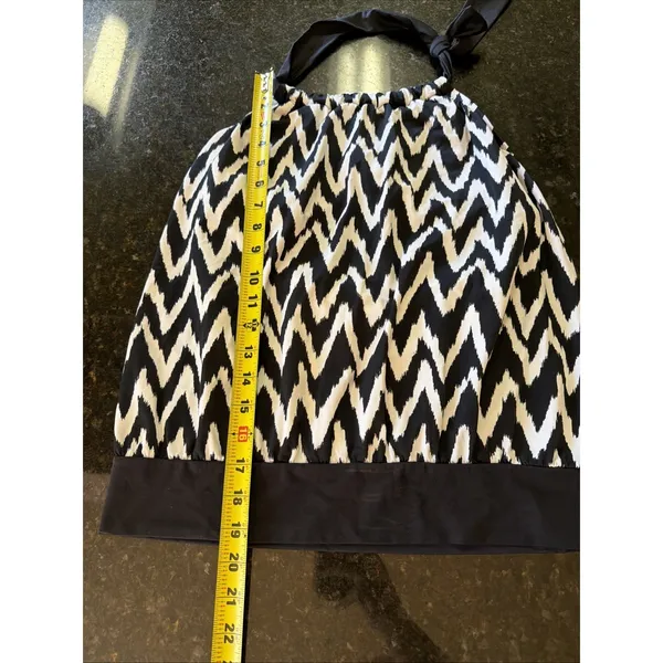 Dreamsuit Swimsuit Tankini Top‎ Sz 12 Black White Halter Underwire Supportive - Image 7