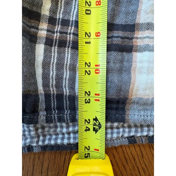Aerie Plaid Button Up Shirt‎ Long Sleeve Gauze Women's Small - Image 5