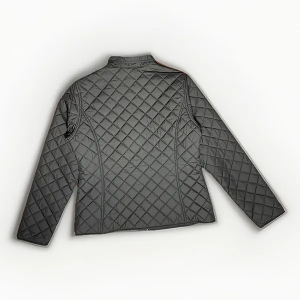 Quilted Women's Jacket Medium Black Zip Front Cutter & Buck Miller Lite Logo - Image 5