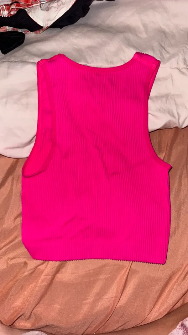 Small Aerie Hot Pink Cinched Crop Top - Image 2