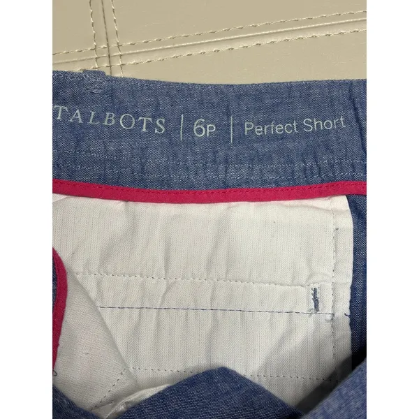 Talbots Newport Chambray Blue Perfect Short size 6P - Image 5
