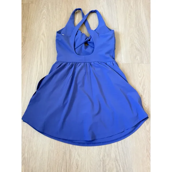 Nwot FABLETICS WOMEN'S DAYDREAMER CLASSIC MINI DRESS Small IN Velvet Dawn Blue - Image 8