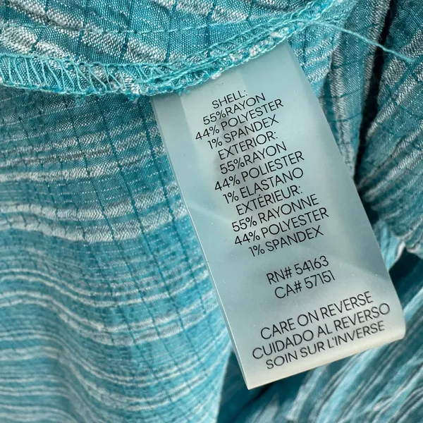 Calvin Klein‎ size 2 blue plaid sleeveless dress wrap style gingham tie waist - Image 8
