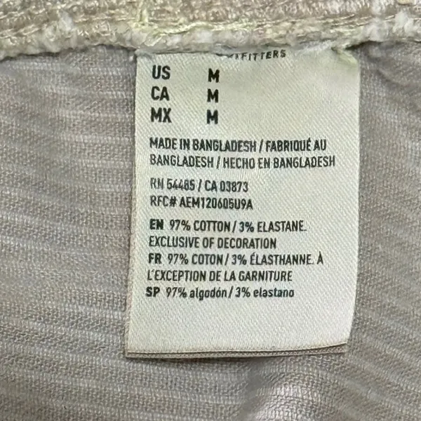 Corduroy Pinafore Dress Overall Mini Tan American Eagle Medium‎ - Image 6