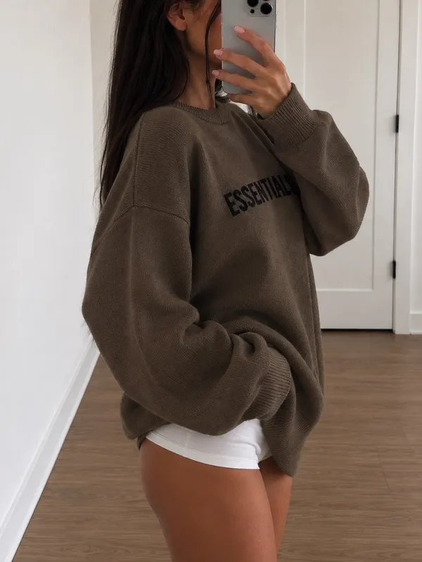 Fear of God Essentials x SSENSE Rain Drum Knit Sweater - Image 3