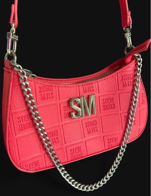 Steven By Steve Madden hot pink shoulder purse bag - Image 3