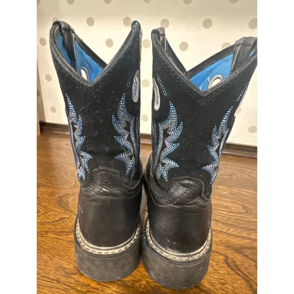 Ariat Fatbaby Heritage Dapper Steel Toe Western Work Boots Black Blue Womens 8B - Image 3