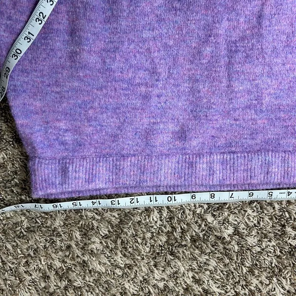 BCBG Paris Lavender Frost Knee Length Sweater Skirt with Ruffle Hem Sz XL - Image 4