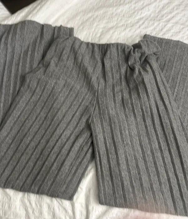 Pleated Lounge Wide Leg Pants - Image 2