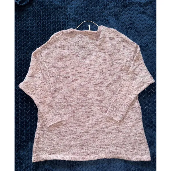 Free People Women's Pink‎ Oversized Sweater Size Small - Image 9