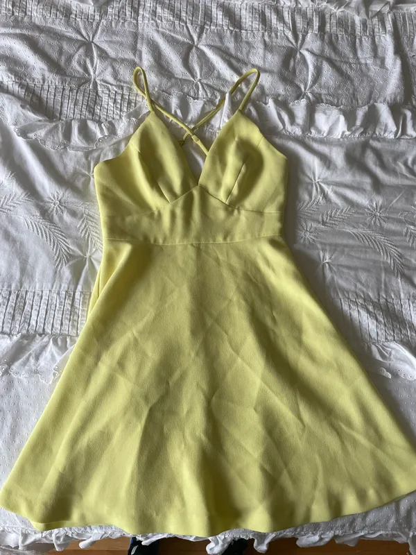 BCBGeneration Yellow Sun Dress - Image 2