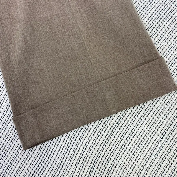 East 5th Petite‎ Cuffed Wide Leg Dress Pants Trousers Taupe Brown 8P - Image 7