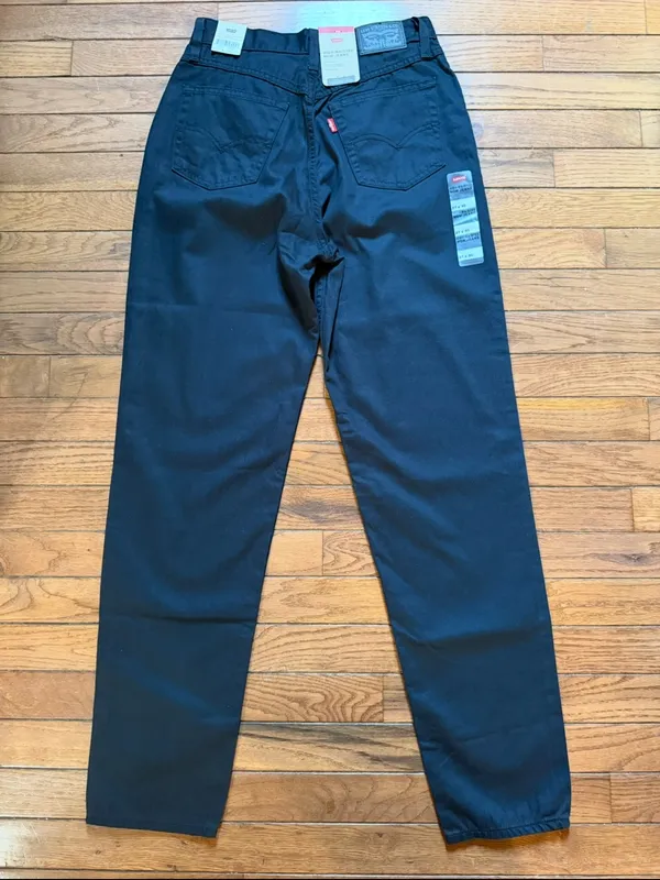 Levi's High Waisted Black Mom Jeans Size 27x30 (4) Tapered Leg Vintage Style - Image 11