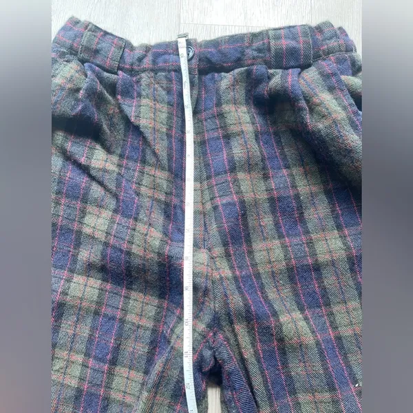 Vintage Wool Plaid Pants Size 25 - Image 4