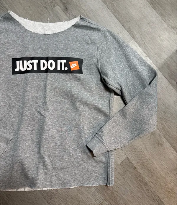 Nike cut off sweatshirt  - Image 2