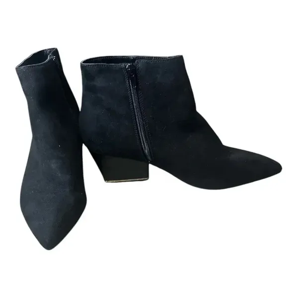 Alfani Womens Black Faux Almond‎ Toe Ankle Boot, Size 9.5 - Image 2