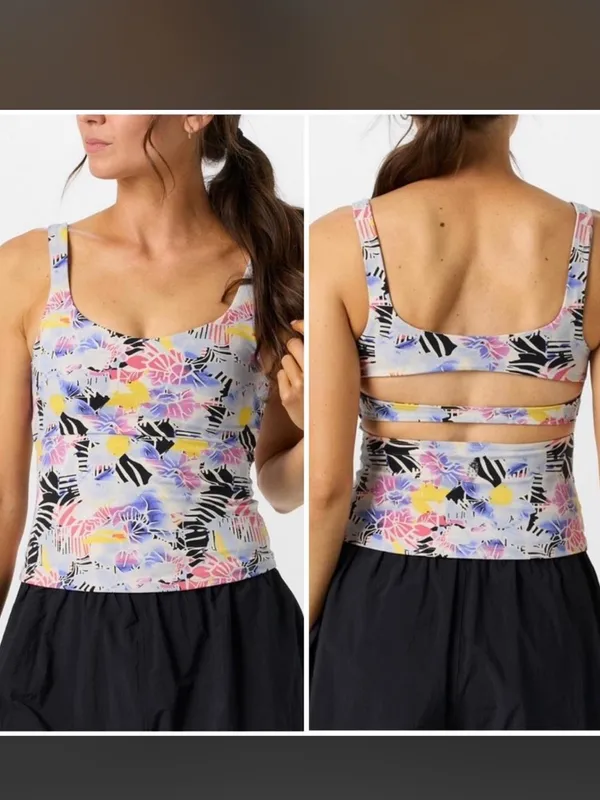 Free People Movement Never Better Multicolor Floral Sports Bra - Image 2