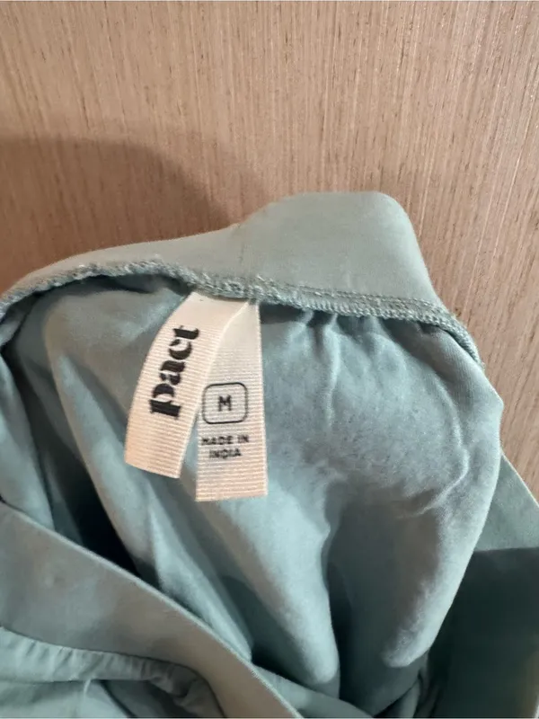 Women’s Pact Cotton Light Blue Elastic Waist Skirt Size Medium - Image 4